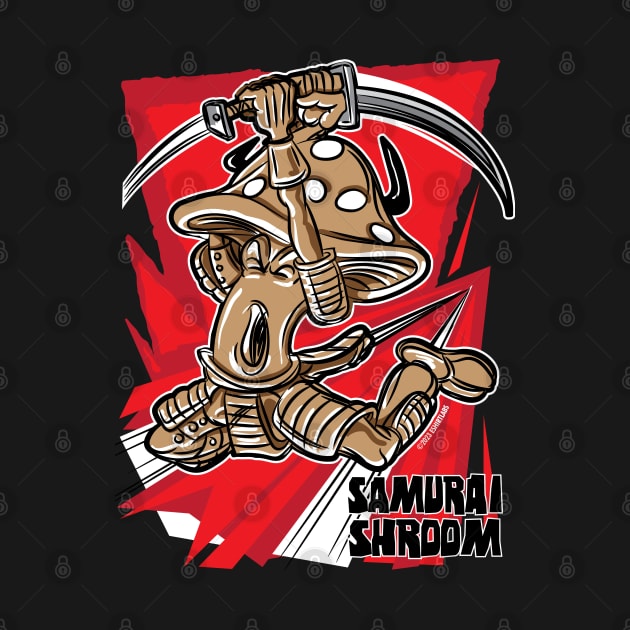 Samurai Shroom Attacks by eShirtLabs