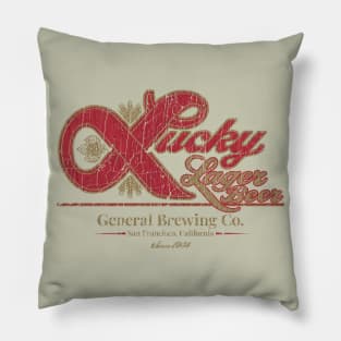 Lucky Lager San Francisco Pillow