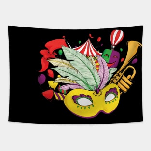 mardi gras Tapestry