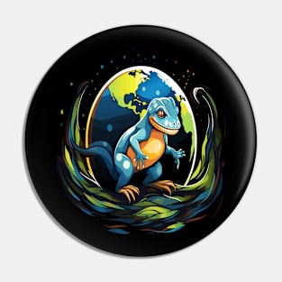 Salamander Earth Day Pin