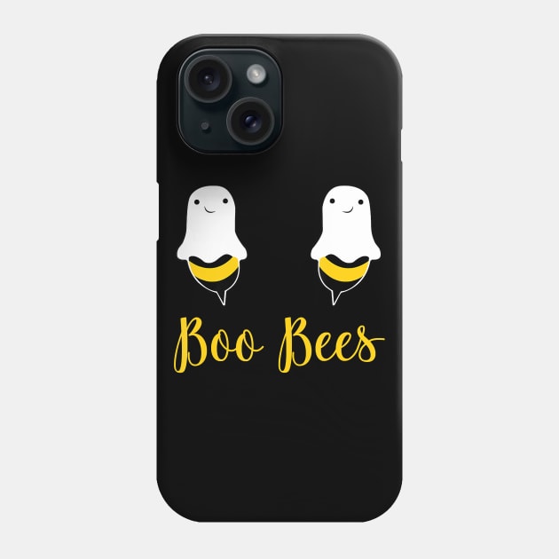 Boo Bees Funny Halloween Bees Ghost Matching Couple Phone Case by JaydeMargulies