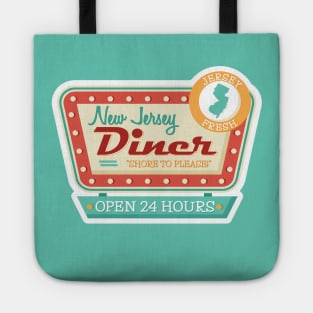 Retro New Jersey Diner Sign Tote