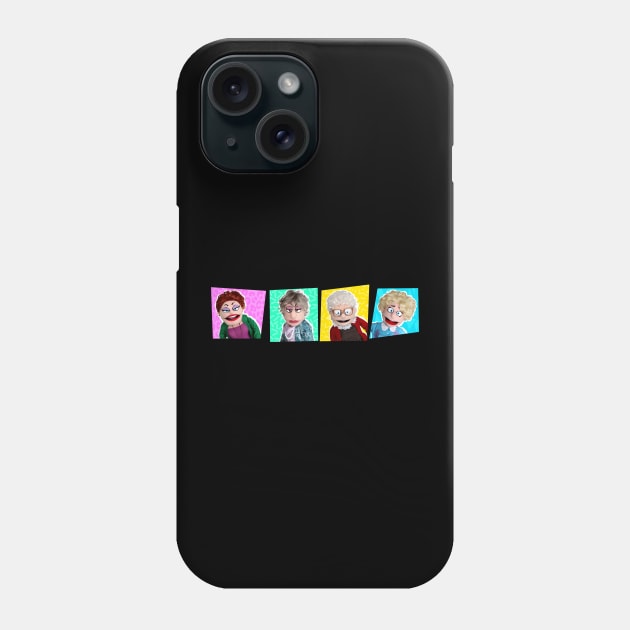 GOLDEN GIRLS SHOW - A PUPPET PARODY SHOWS Phone Case by pelere iwan