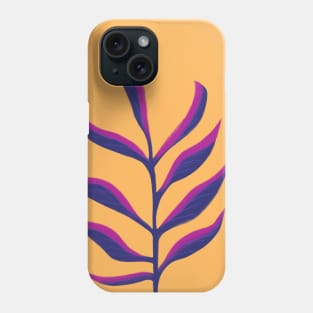 Cute purple and orange leaf design Phone Case