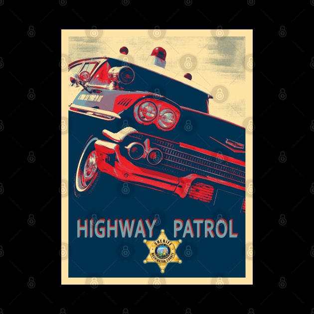 highway patrol - police car by hottehue