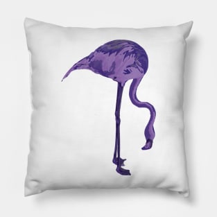 Purple Flamingos Pillow