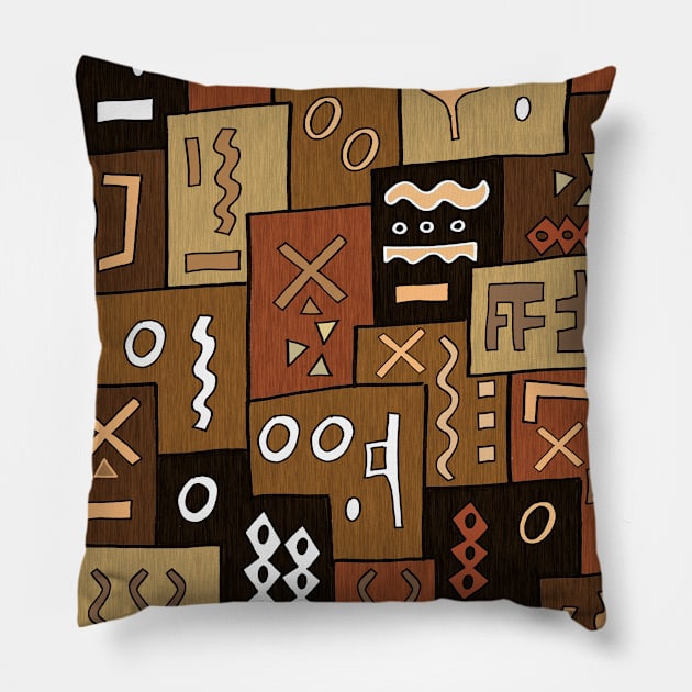 Ethnic Pattern Pillow by Scratch