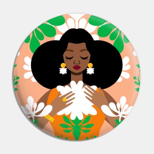 Nouveau Orange Pin