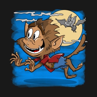 Wolf Boy Cartoon T-Shirt