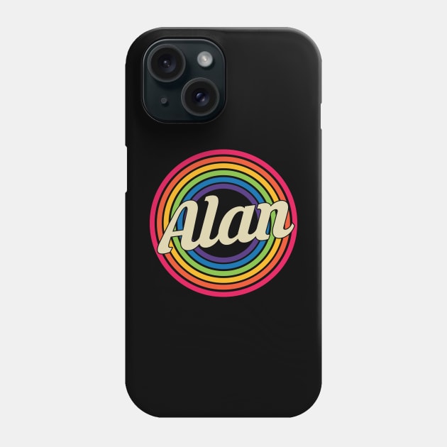 Alan - Retro Rainbow Style Phone Case by MaydenArt