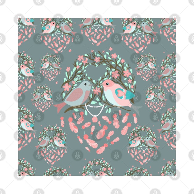 Love is in the air Spring Birds 03 by Arch4Design