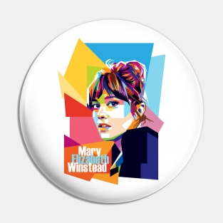 Mary Elizabeth Winstead Pop Art Pin