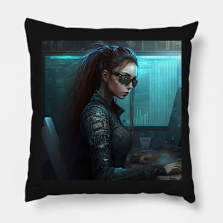 Matrix Hacker Pillow