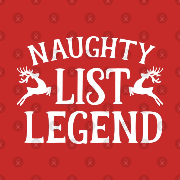 Christmas Series: Naughty list legend (white graphic) by Jarecrow 