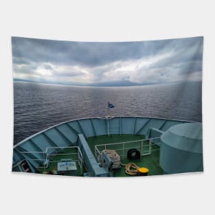 Sailing on the ferry towards the Isle of Arran, Scotland Tapestry