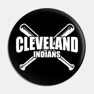 Cleveland Indians white style Pin