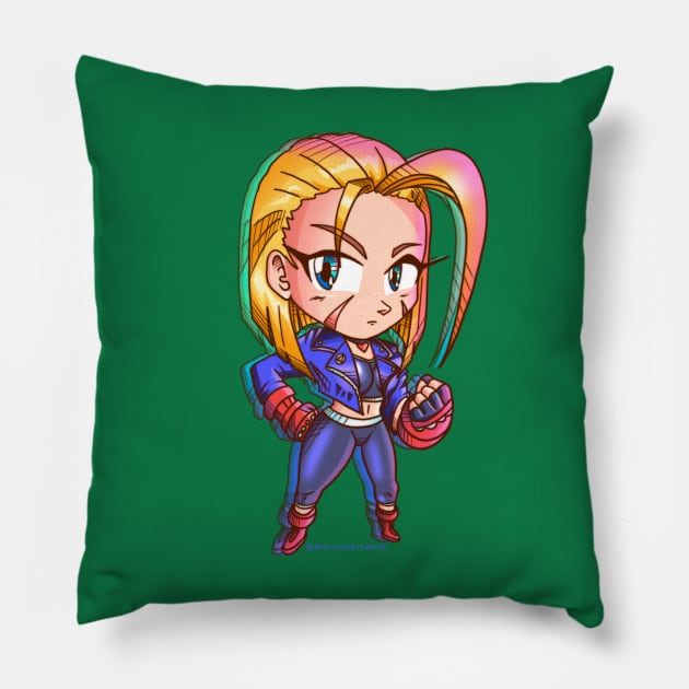 Cute Chibi Cammy SF6 T-Shirt Pillow by MorenoArtwork