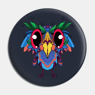 Silly Big Eyed Bird Pin