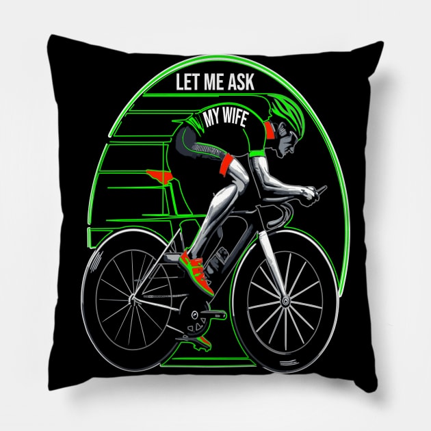 Spousal Approval Cyclist: Love and Light Pillow by maknatess