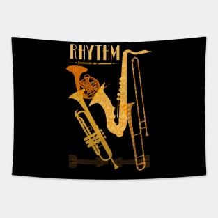 Brass Musical Instruments Rhythm type Tapestry