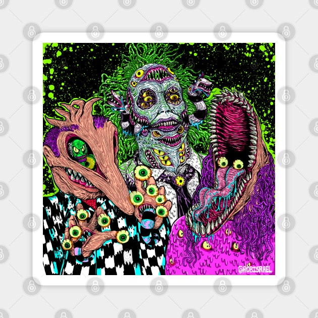 Ghost Monsters Magnet by Robisrael