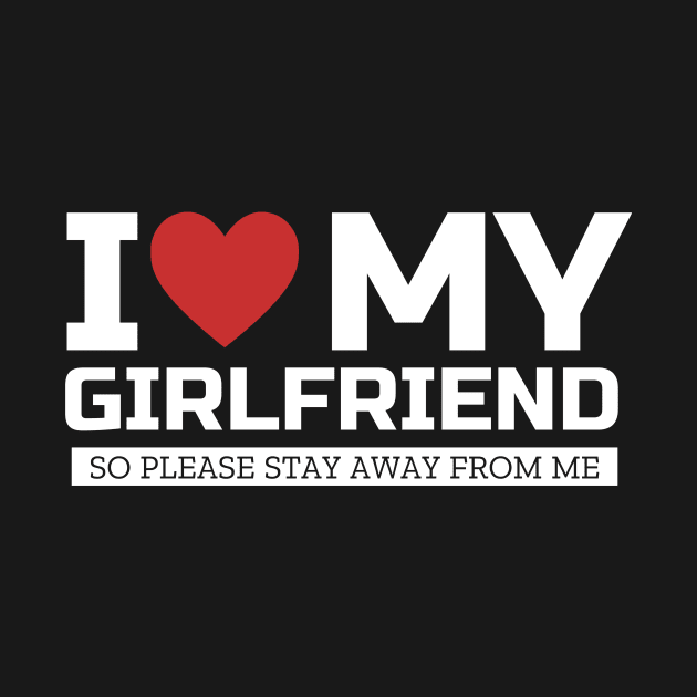 I Love My Girlfriend Funny Valentine Day Gifts For Boyfriend by TheMjProduction