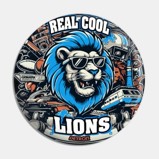 Detroit Lions Real Cool Design Pin