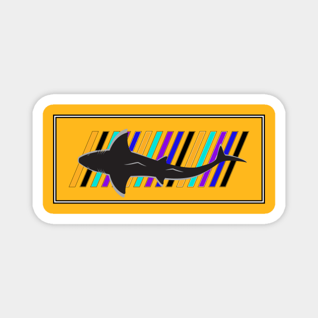 Colorful Shark Buddy Magnet by DreamsofDubai