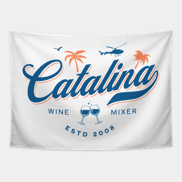 Catalina Wine Mixer Tapestry by Three Meat Curry