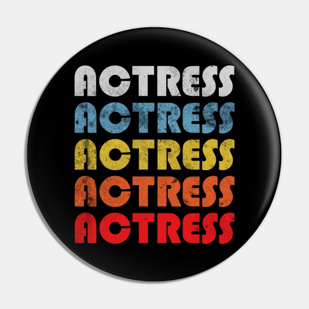 Actress gift retro design. Perfect present for mom dad friend him or her Pin by SerenityByAlex