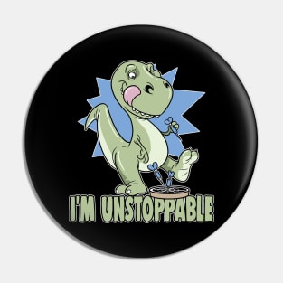 T-Rex I'm Unstoppable Darts Dinosaur Big Dart Pin
