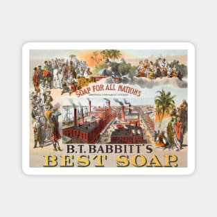 1880 Best Soap for All Nations Magnet