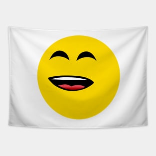 Emoji - happy face Tapestry