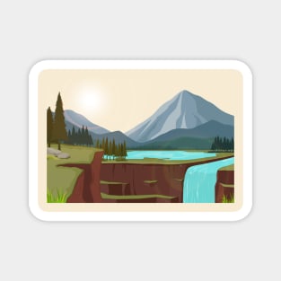 Mountains Nature Magnet