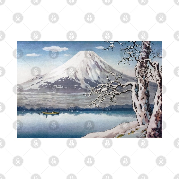 Yamanaka Lake in Winter by Tsuchiya Koitsu by Takeda_Art