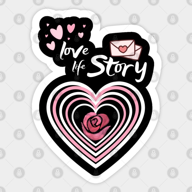 Love Life Heart Sticker