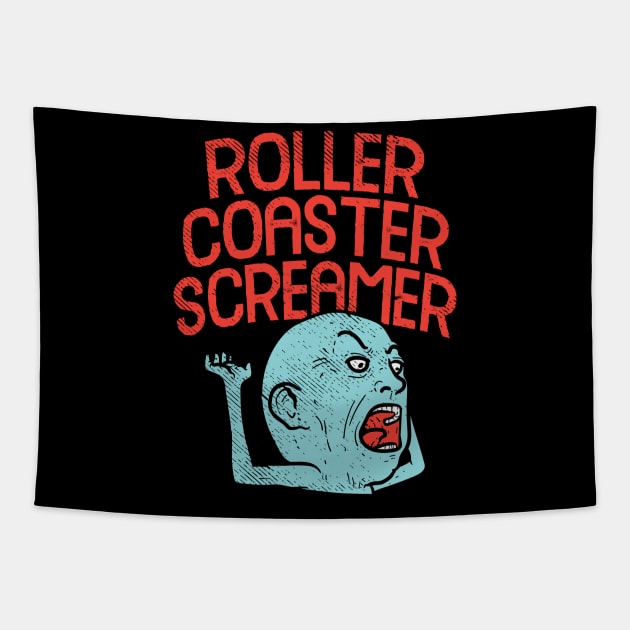 Roller Coaster Screamer Tapestry by maxdax