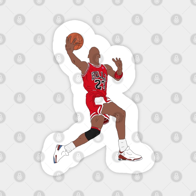 Michael Jordan Dunk Magnet by rattraptees