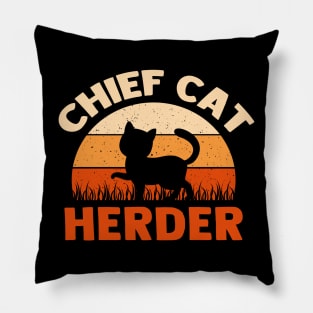 Chief Cat Herder Pillow