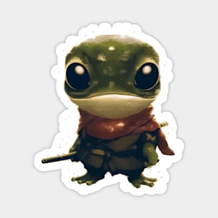 Cute Vintage Ninja frog Magnet