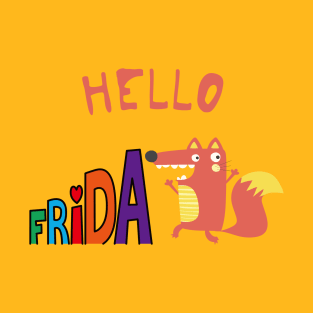 Hello Friday Fox Animal Weekend T-Shirt