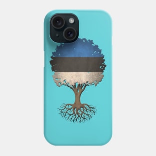 Tree of Life with Estonian Flag Phone Case