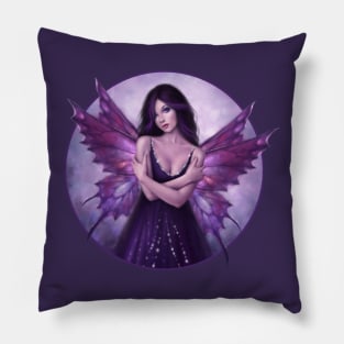 Mirabella Purple Butterfly Fairy Pillow