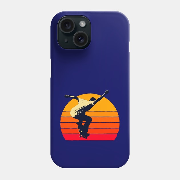 Skateboard Sunrise Phone Case by AKdesign