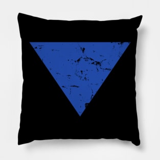 Blue Weathered Triangle Pillow