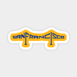 San Francisco Bridge Golden State Warriors Magnet