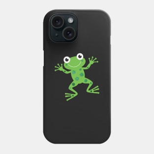 Cute Sparkly Dancing Green Frog Phone Case