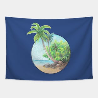 Tropical Seaside Tapestry