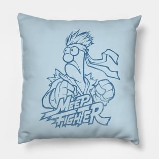 Beaker Meep muppets Retro Blue Pillow