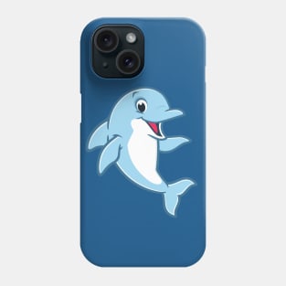 blue dolphin Phone Case